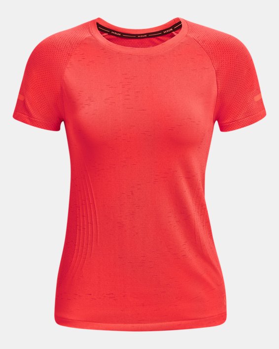Women's UA Seamless Run Short Sleeve, Orange, pdpMainDesktop image number 4
